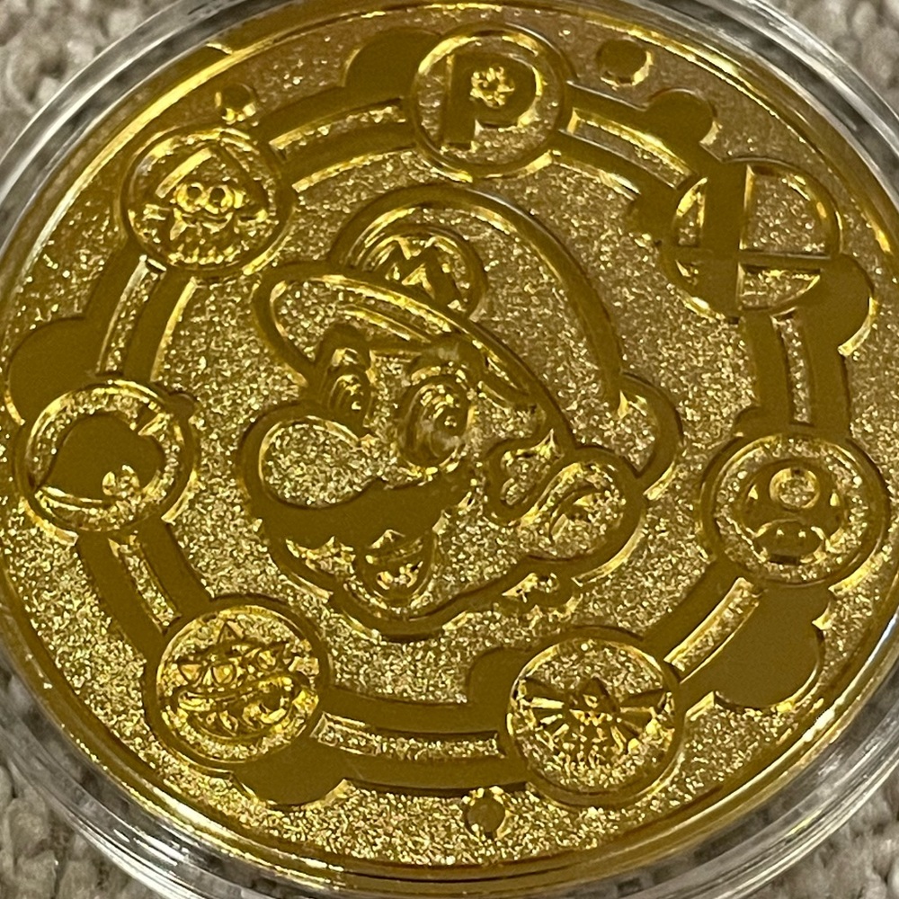 pax west nintendo live gold commemorative coin mario seattle 2023 
pax prime